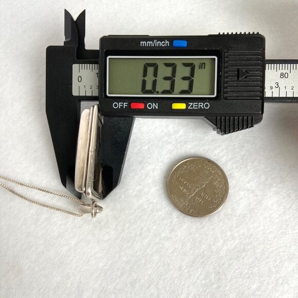 Sterling Silver 925 Bezel Set Blue Flash Labradorite Pendant Necklace 18" Chain - Picture 16 of 16